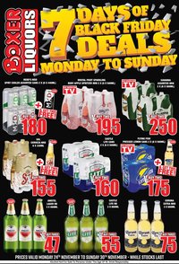 BOXER specials - KZN TVL Liquor Black week (2025-11-24 - 2025-11-30)