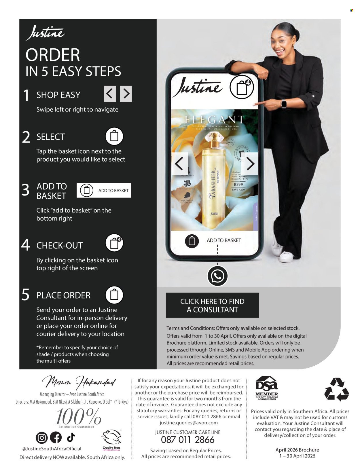 JUSTINE specials - APRIL (2026-04-01 - 2026-04-30) | 2