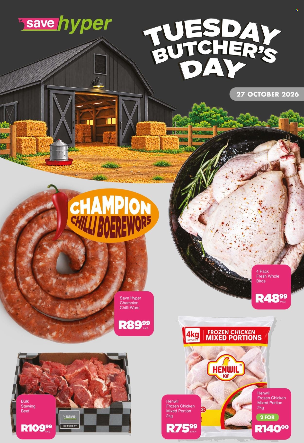 SAVE specials - From Tuesday 27 Oct 2026