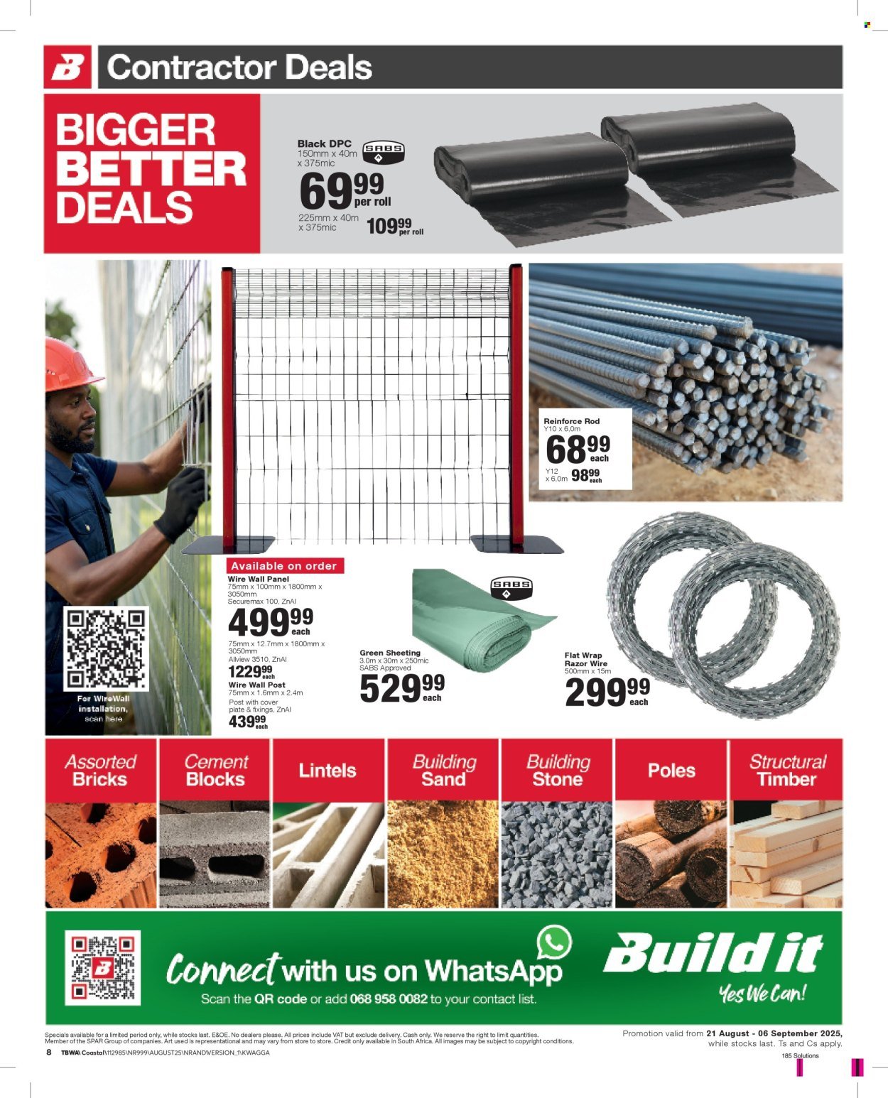 BUILD IT specials - From Thursday 21 Aug 2025 (2025-08-21 - 2025-09-06) | 8