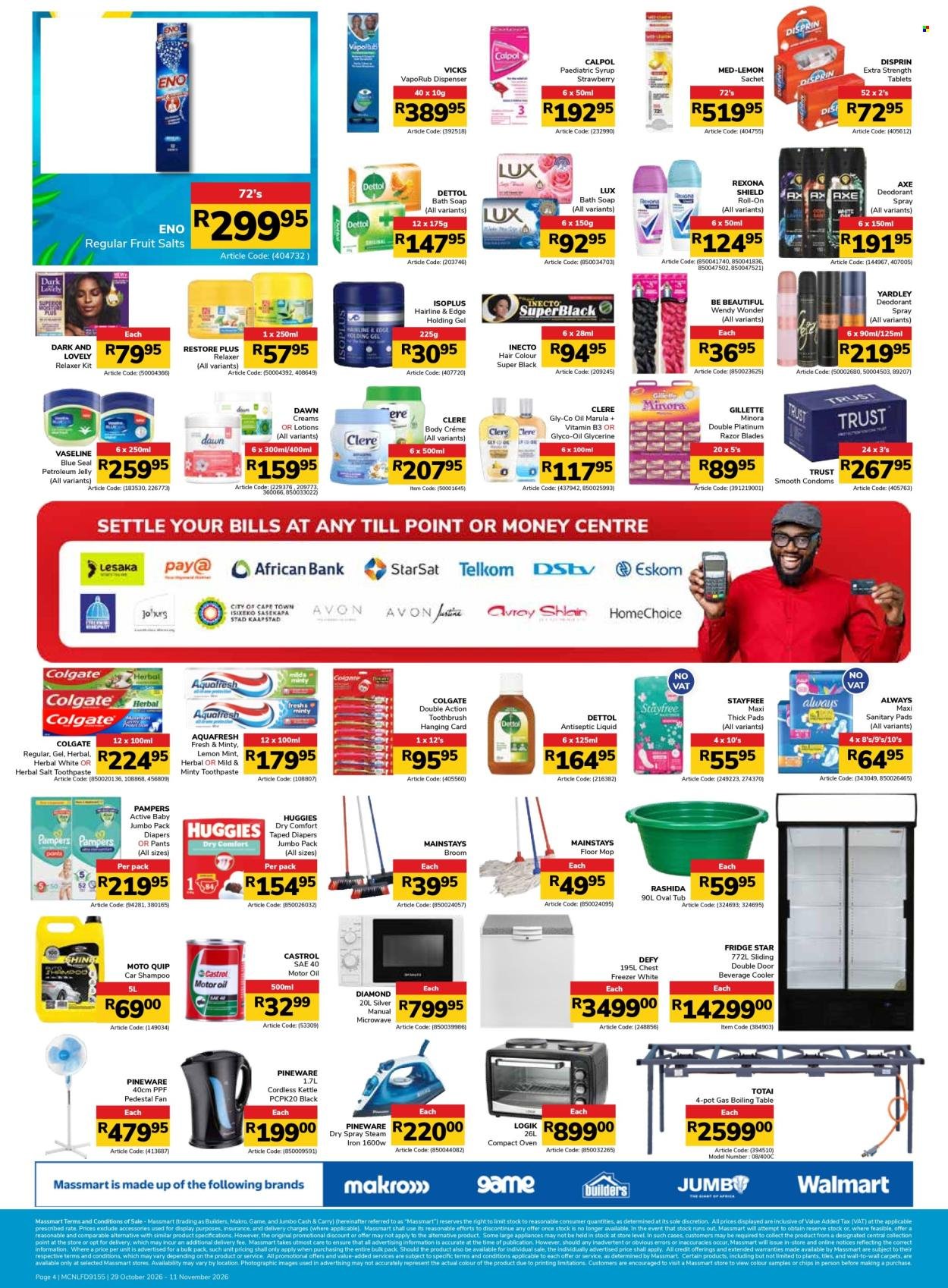 JUMBO CASH & CARRY specials - From Thursday 29 Oct 2026