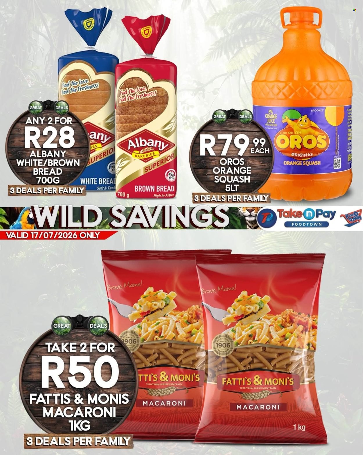 TAKE N PAY specials - From Friday 17 Jul 2026