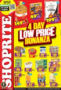 SHOPRITE specials - Low Price Bonanza KwaZulu Natal (2026-04-23 - 2026-04-26)