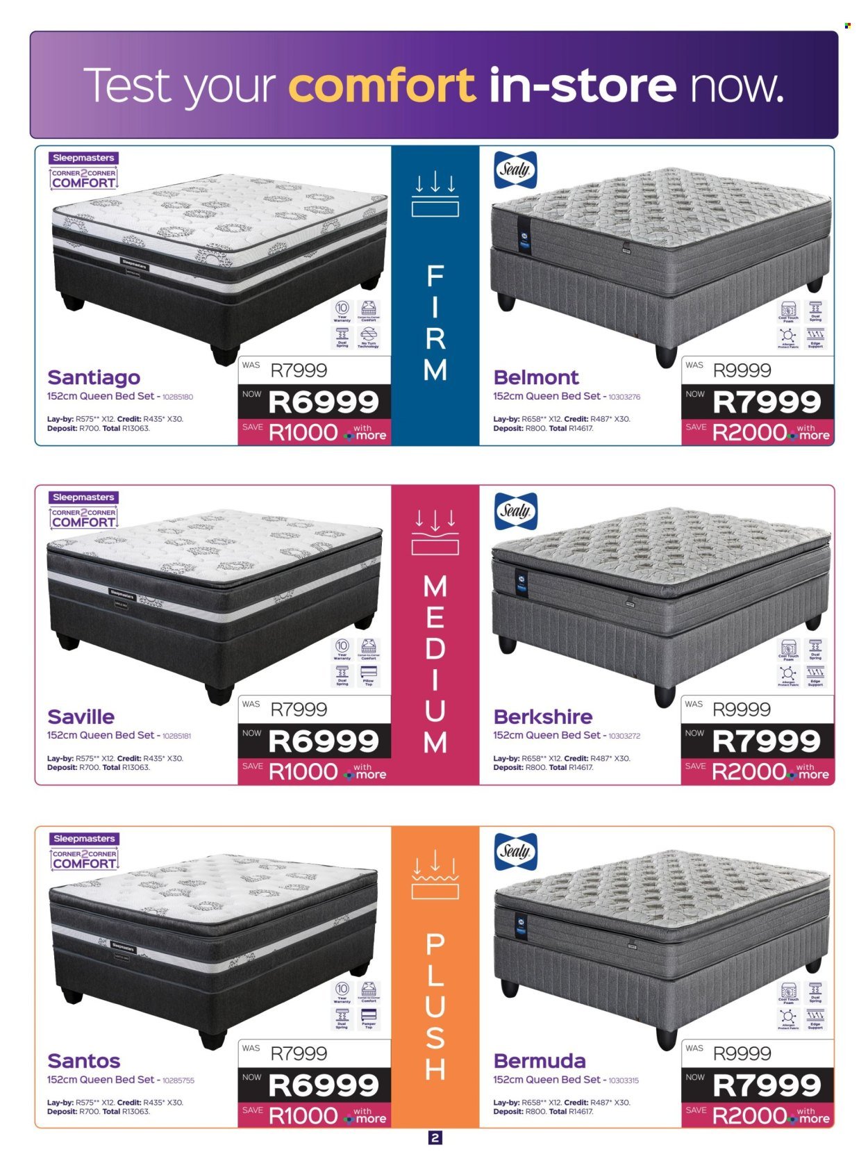SLEEPMASTERS specials - From Thursday 16 Jul 2026