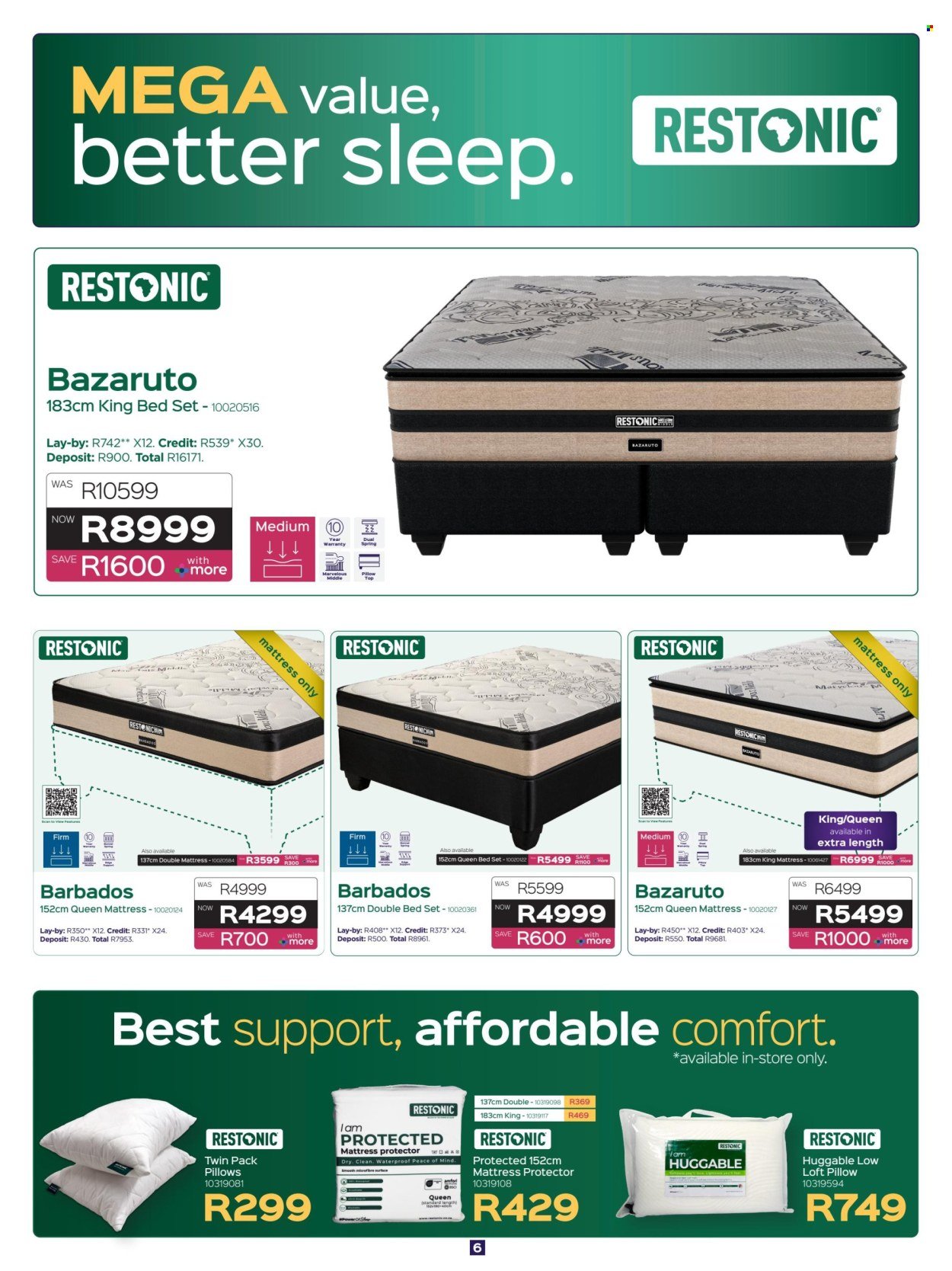 SLEEPMASTERS specials - From Thursday 16 Jul 2026