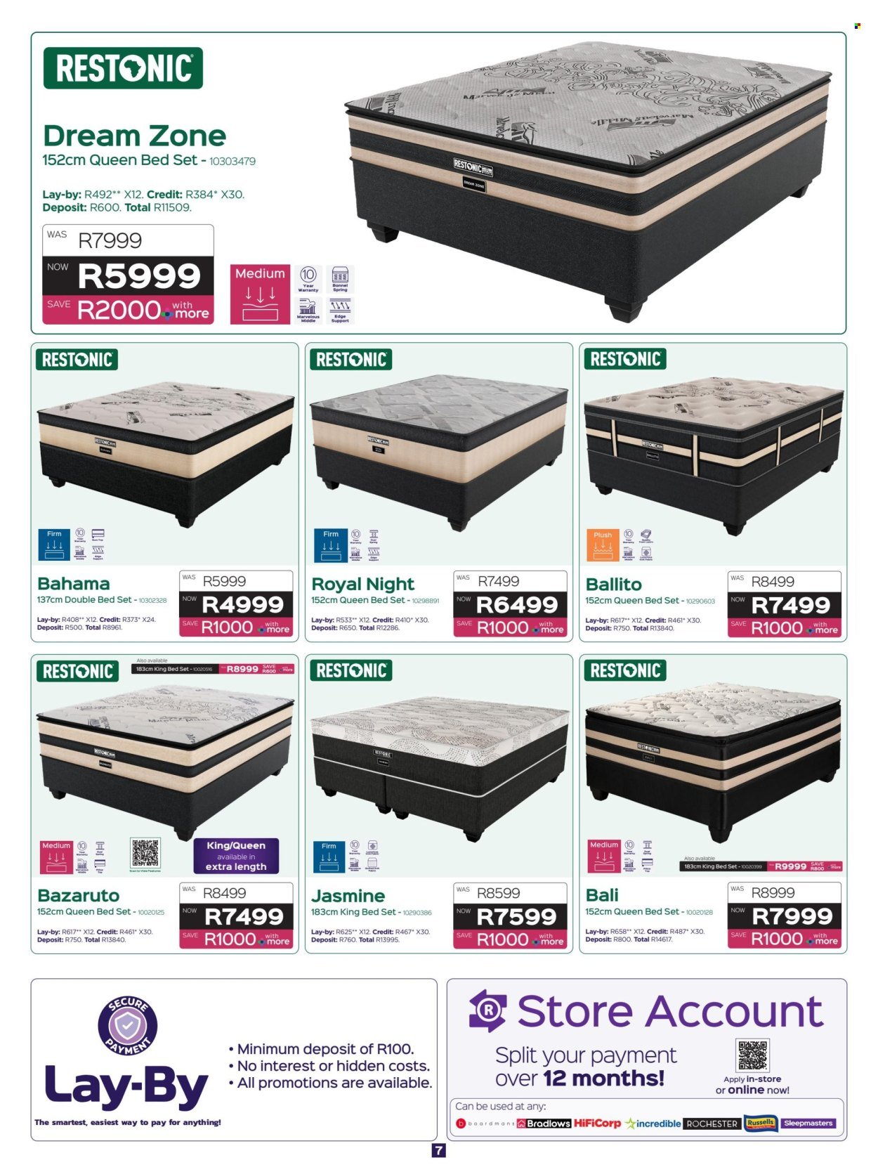 SLEEPMASTERS specials - From Thursday 16 Jul 2026