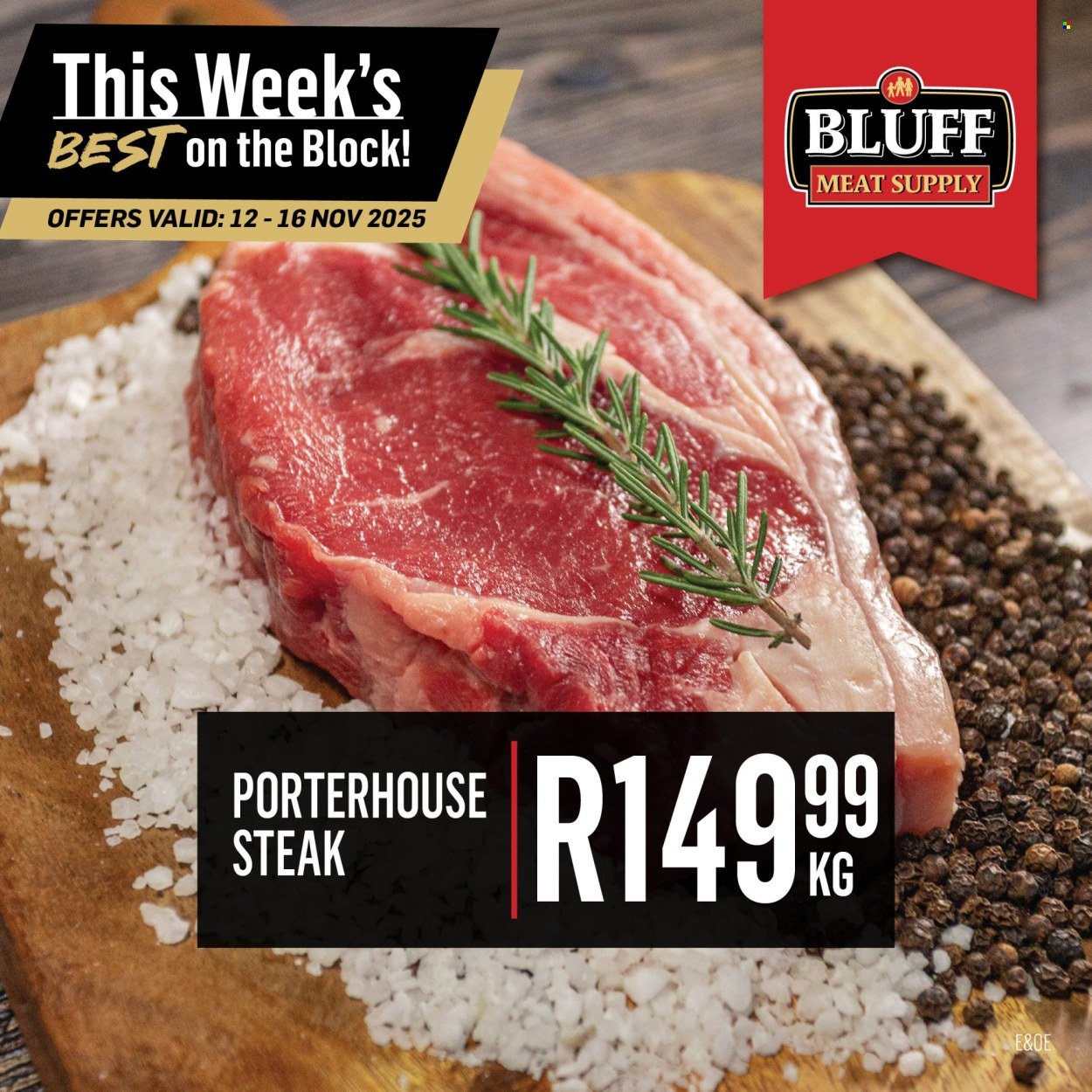 BLUFF MEAT SUPPLY specials - From Wednesday 12 Nov 2025 (2025-11-12 - 2025-11-16) | 2