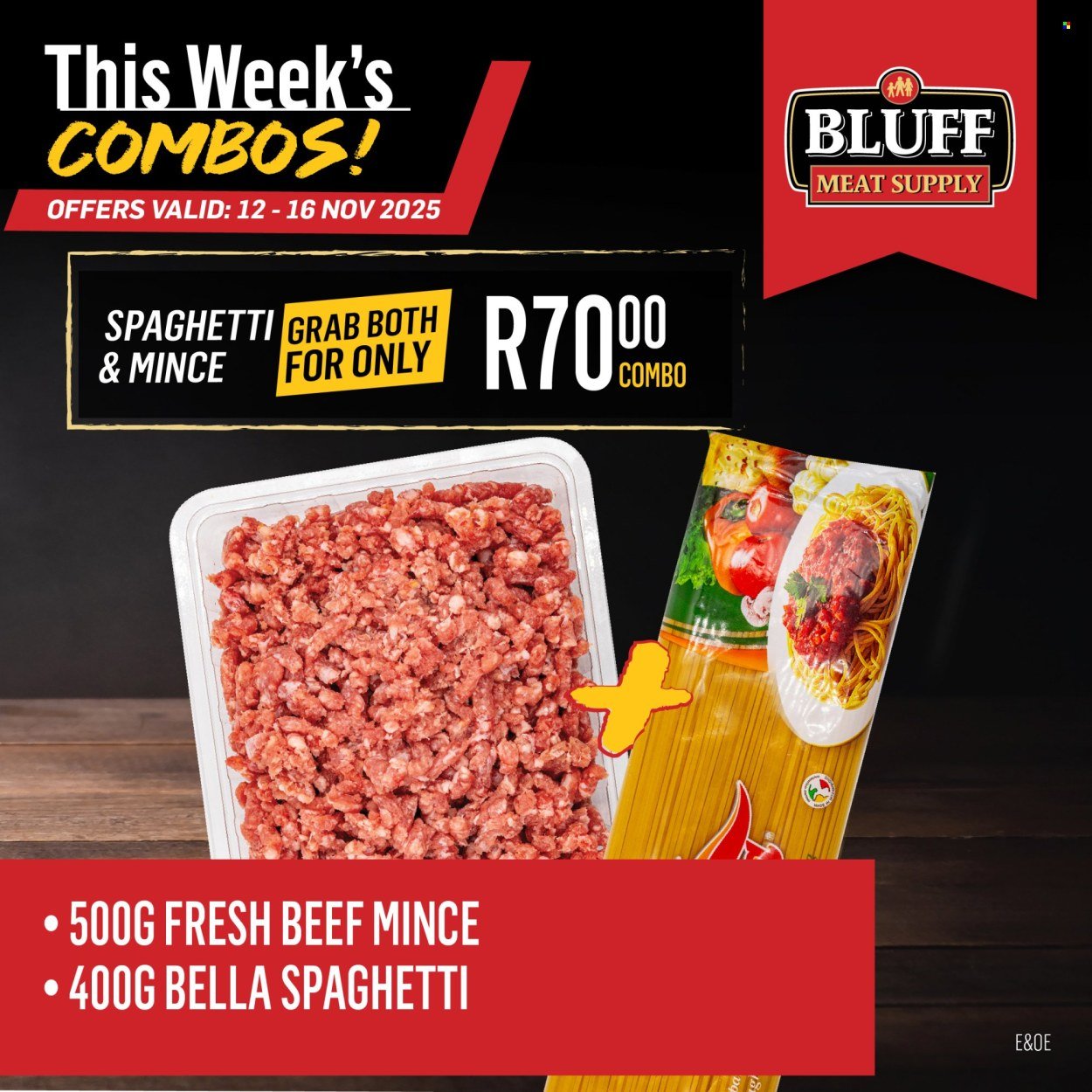 BLUFF MEAT SUPPLY specials - From Wednesday 12 Nov 2025 (2025-11-12 - 2025-11-16) | 12