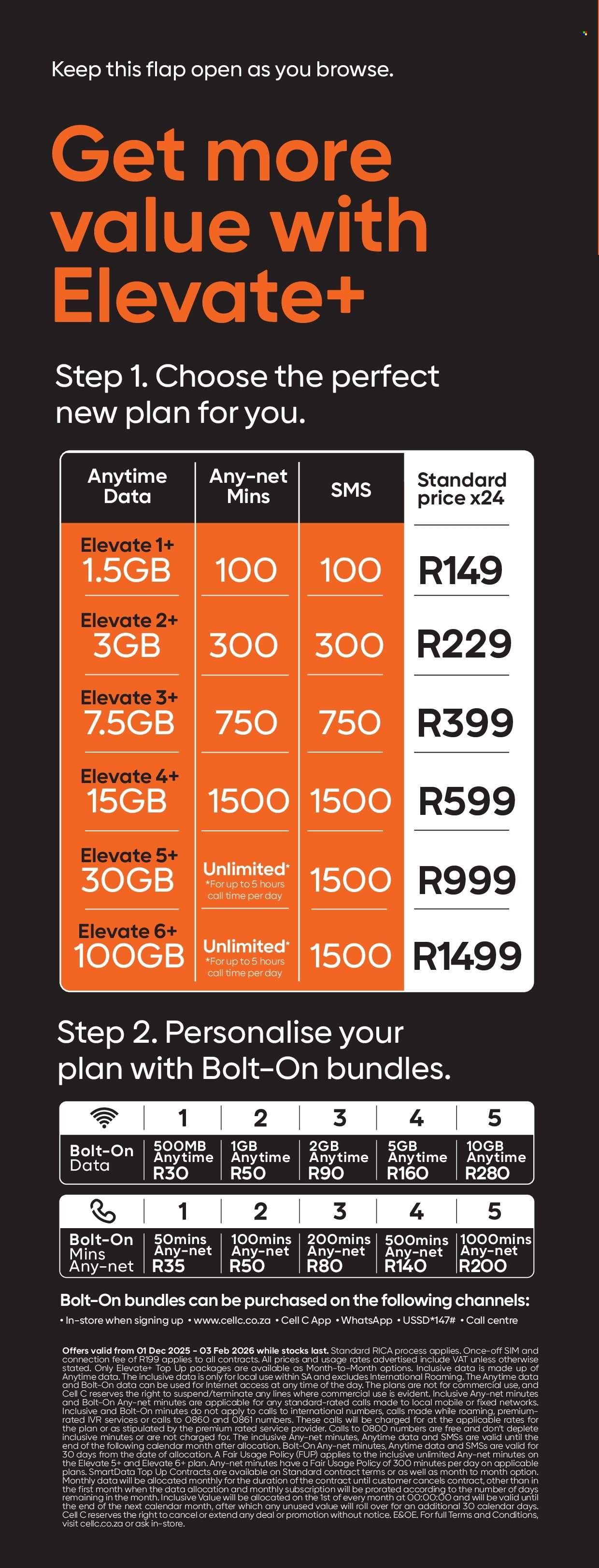 CELL C specials - The Connector Book (2025-12-01 - 2026-02-03) | 3