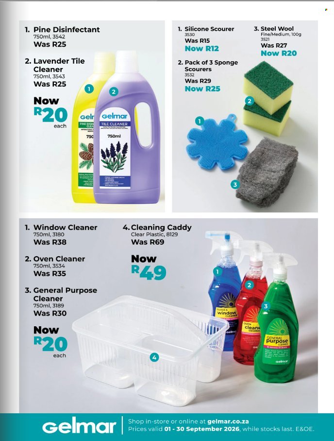 GELMAR specials - From Tuesday 1 Sept 2026