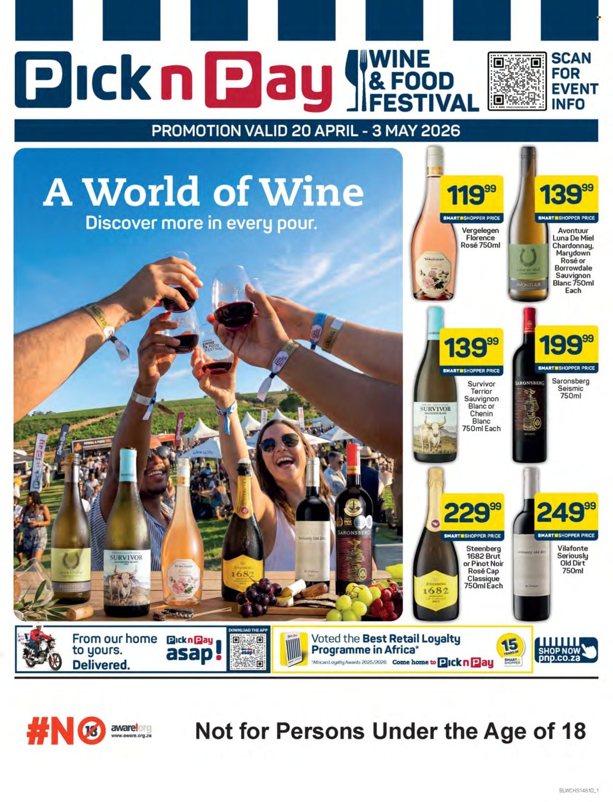PICK N PAY specials - Cape Town Wine Festival Specials (2026-04-20 - 2026-05-03) | 1