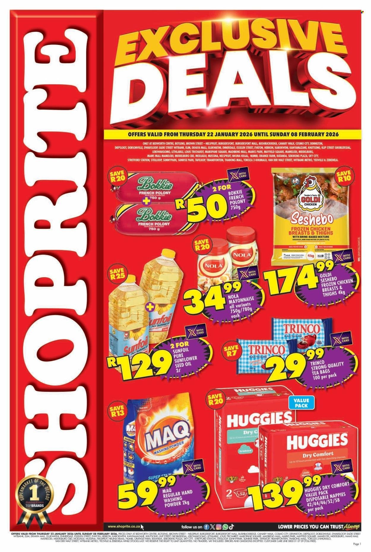 SHOPRITE specials - January Price Exclusive Gauteng (2026-01-22 - 2026-02-08) | 1