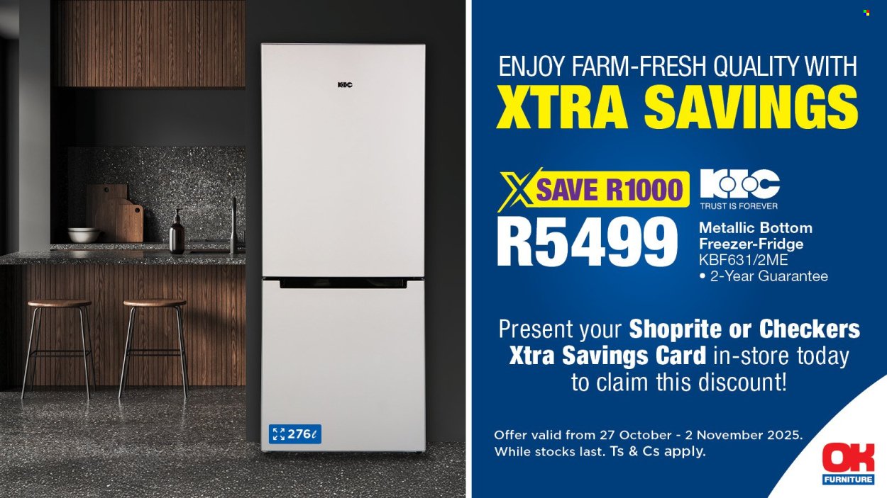 OK FURNITURE specials - From Monday 27 Oct 2025 (2025-10-27 - 2025-11-02) | 1