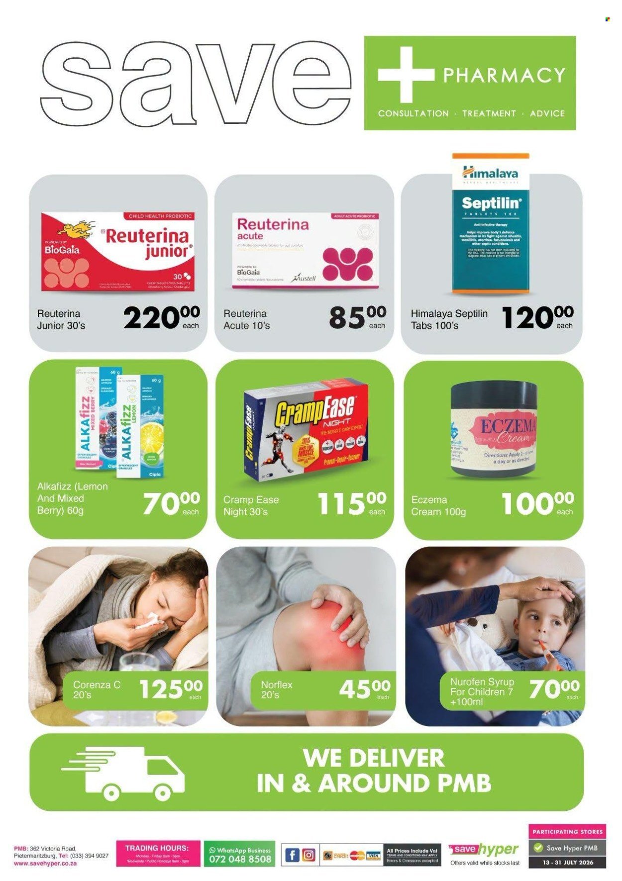 SAVE specials - From Monday 13 Jul 2026
