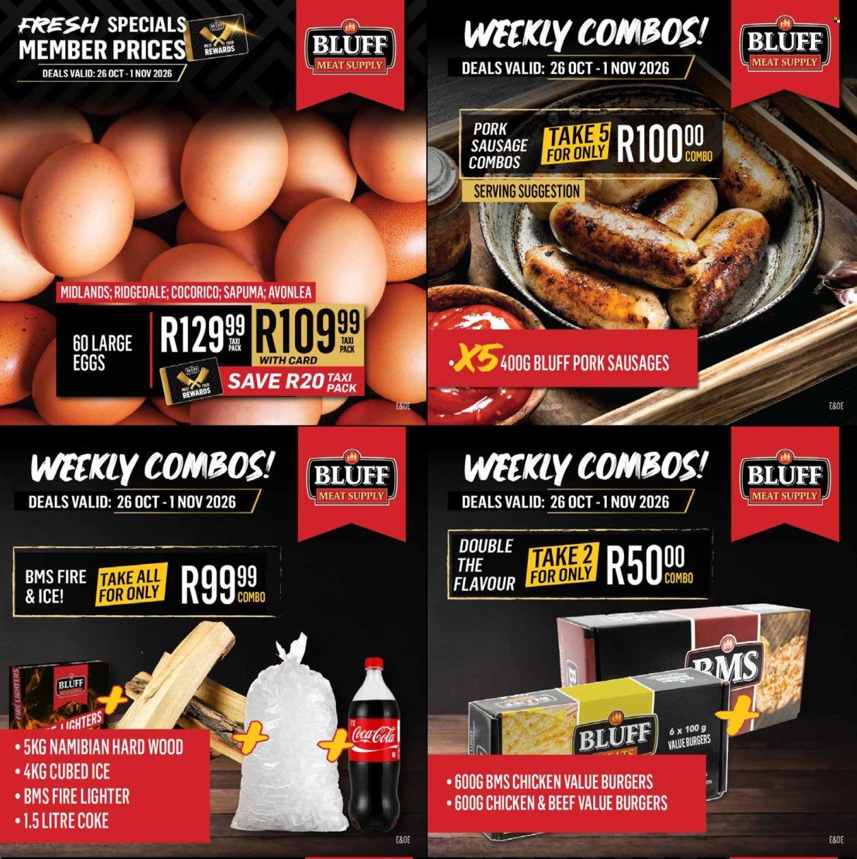 BLUFF MEAT SUPPLY specials - From Monday 26 Oct 2026
