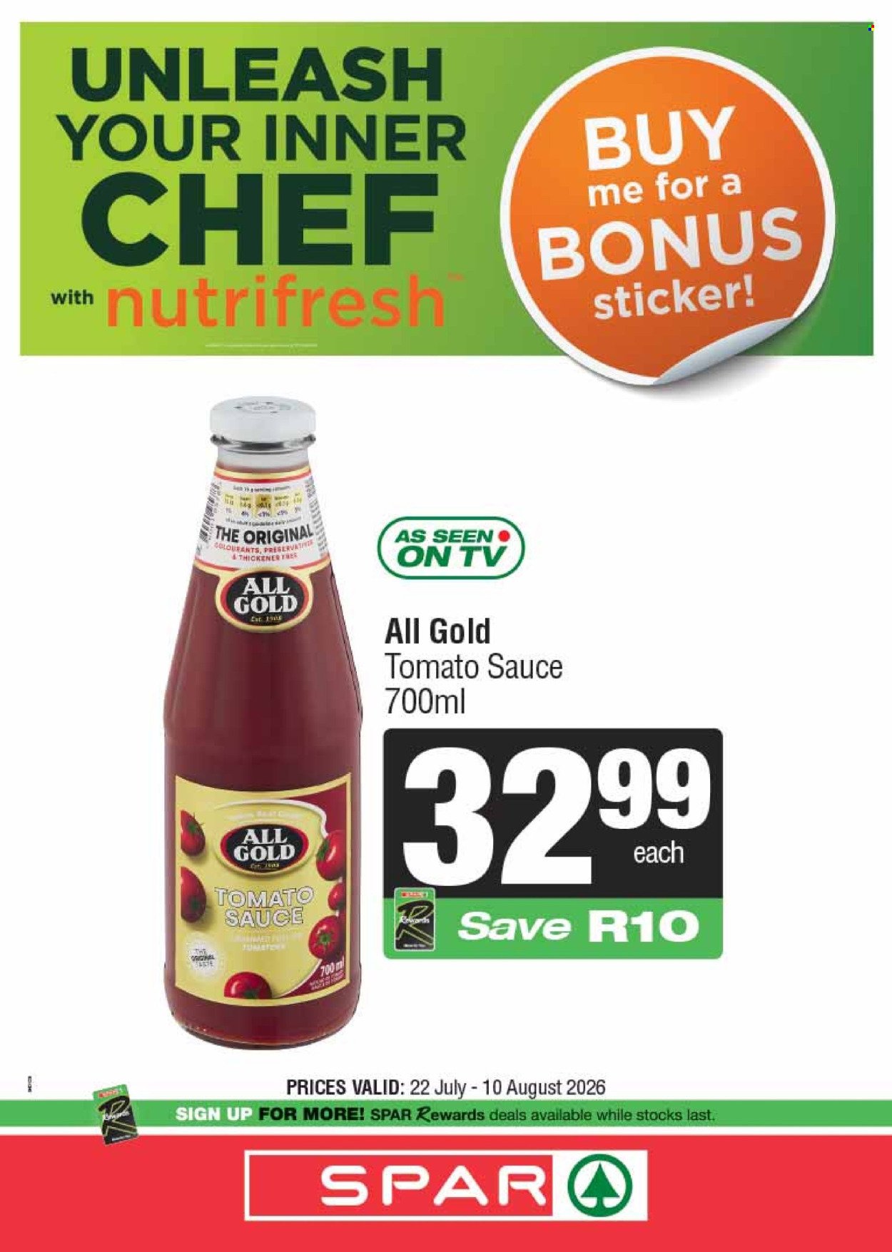 SPAR specials - National Specials