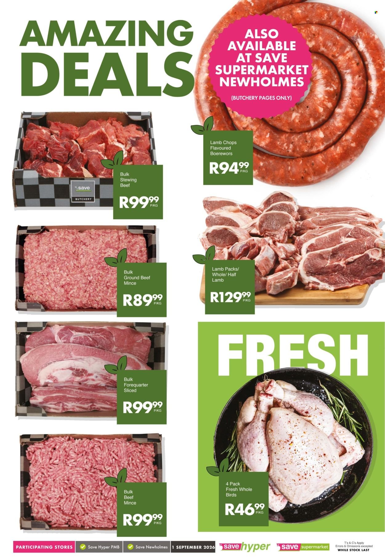 SAVE specials - From Tuesday 1 Sept 2026