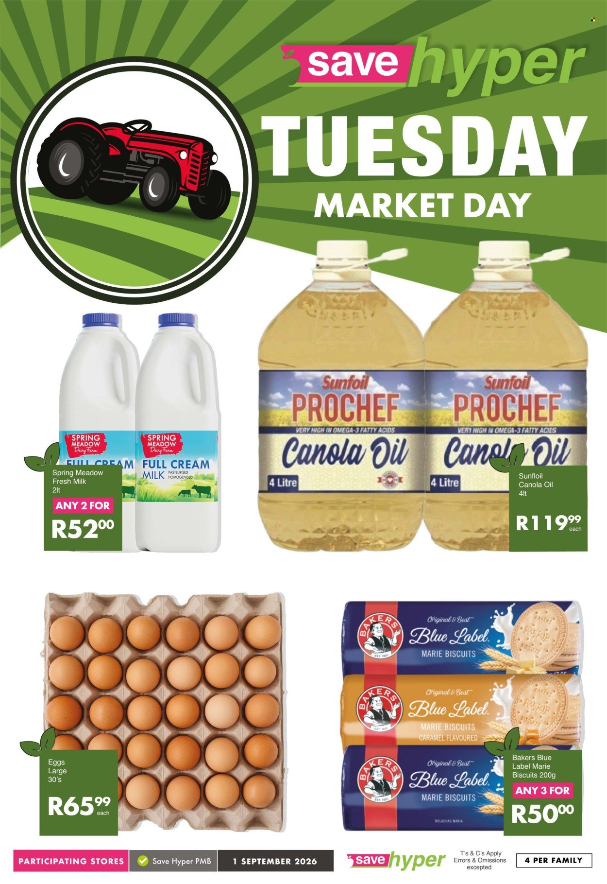 SAVE specials - From Tuesday 1 Sept 2026