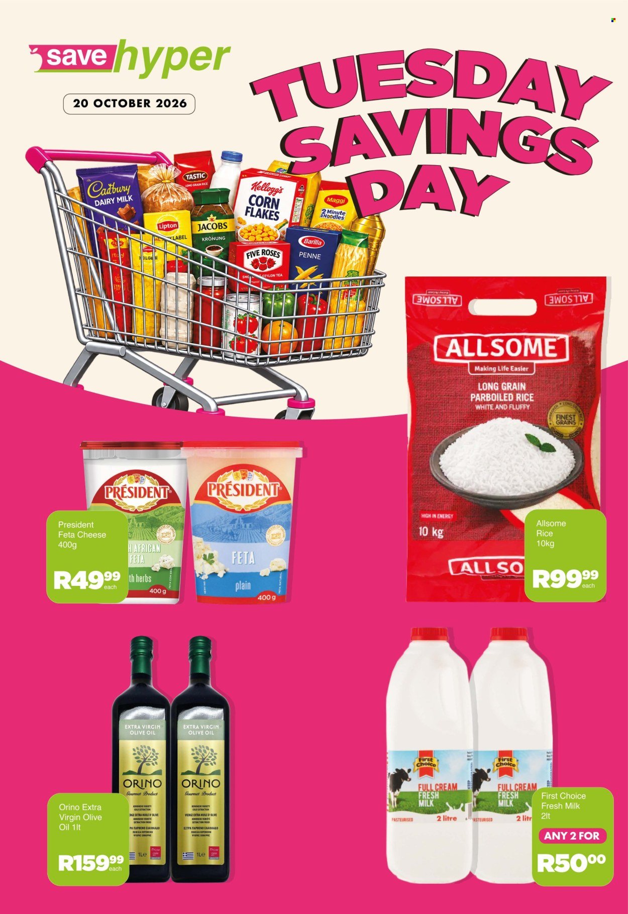 SAVE specials - From Tuesday 20 Oct 2026