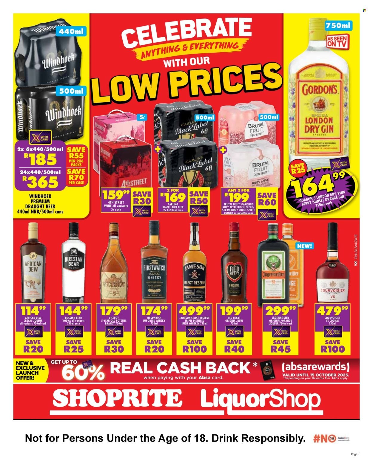 SHOPRITE specials - LiquorShop Savings Gauteng (2025-09-23 - 2025-10-08) | 1