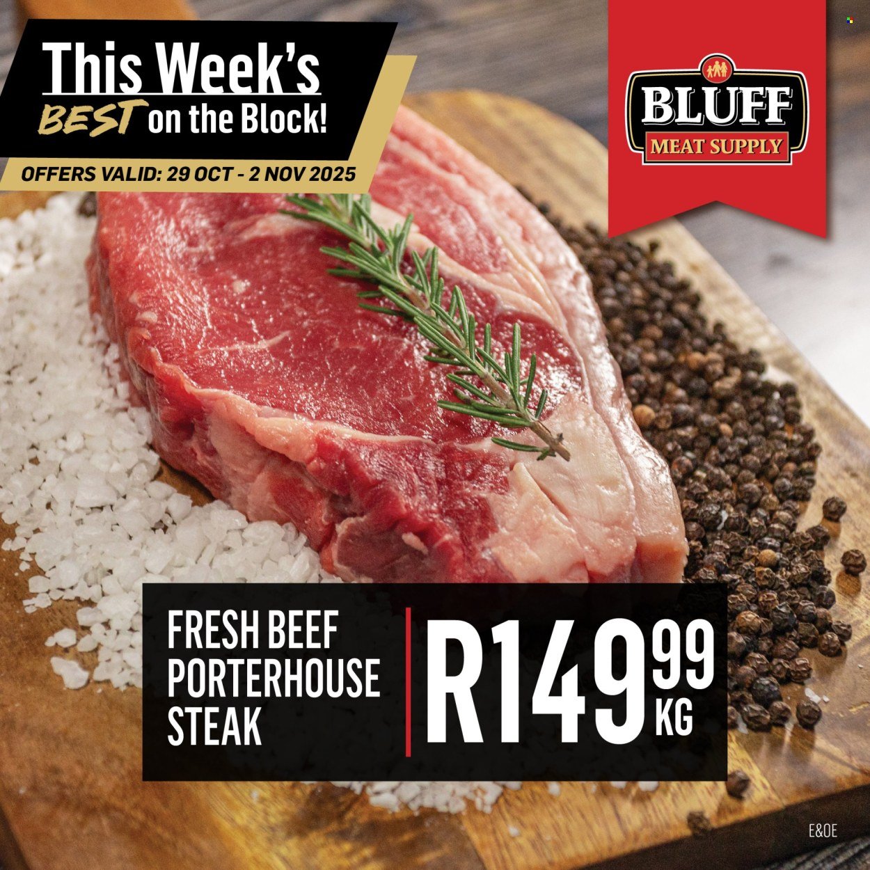 BLUFF MEAT SUPPLY specials - From Wednesday 29 Oct 2025 (2025-10-29 - 2025-11-02) | 2