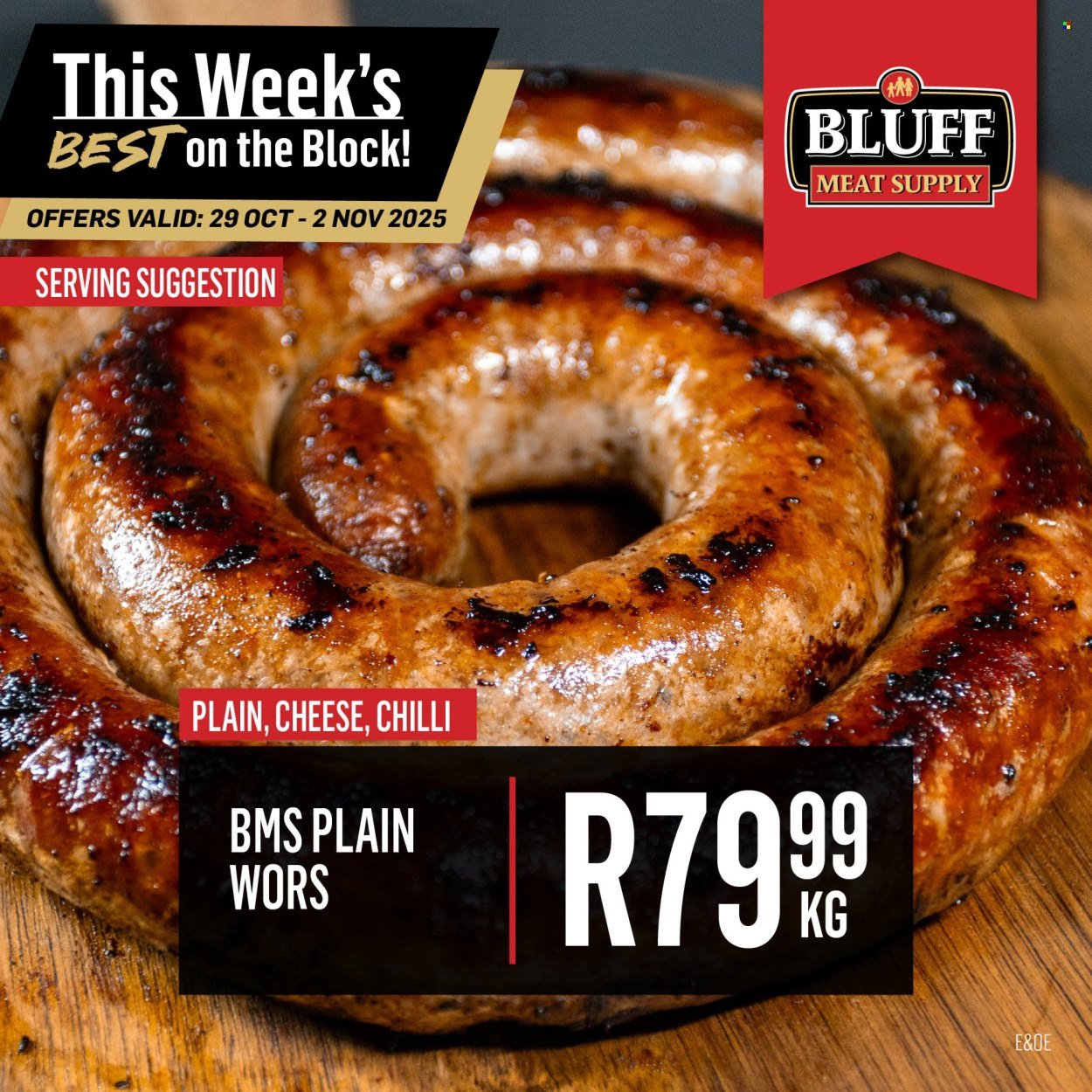 BLUFF MEAT SUPPLY specials - From Wednesday 29 Oct 2025 (2025-10-29 - 2025-11-02) | 6