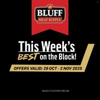 BLUFF MEAT SUPPLY specials - From Wednesday 29 Oct 2025 (2025-10-29 - 2025-11-02)