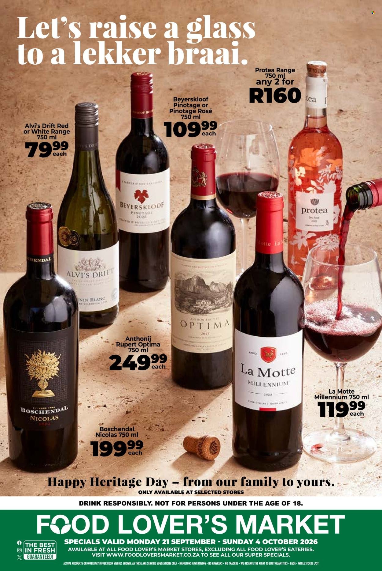 FOOD LOVER'S MARKET specials - From Monday 21 Sept 2026