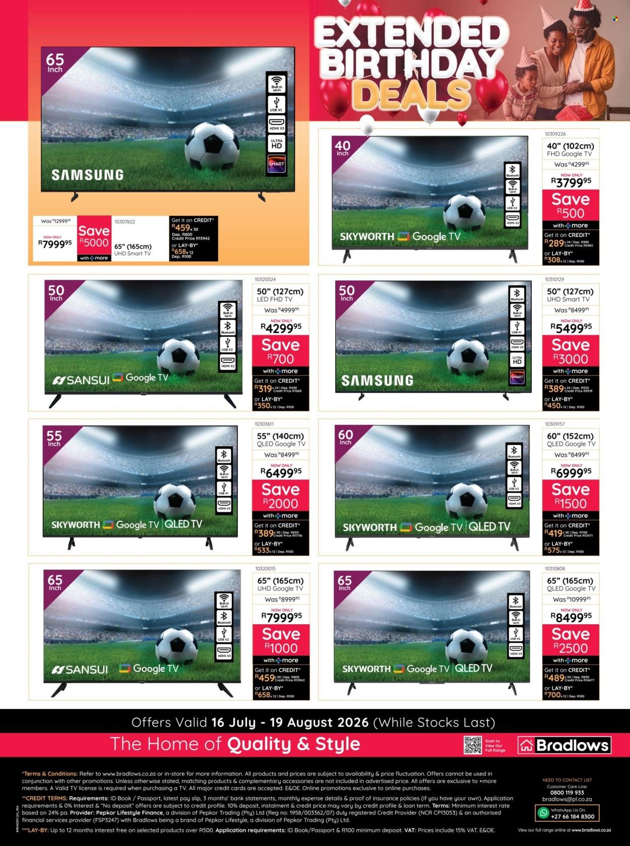 BRADLOWS specials - From Thursday 16 Jul 2026