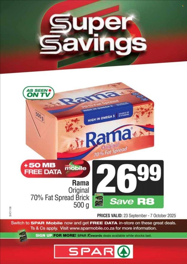 SPAR specials - National Leaflet (2025-09-23 - 2025-10-07) | 5