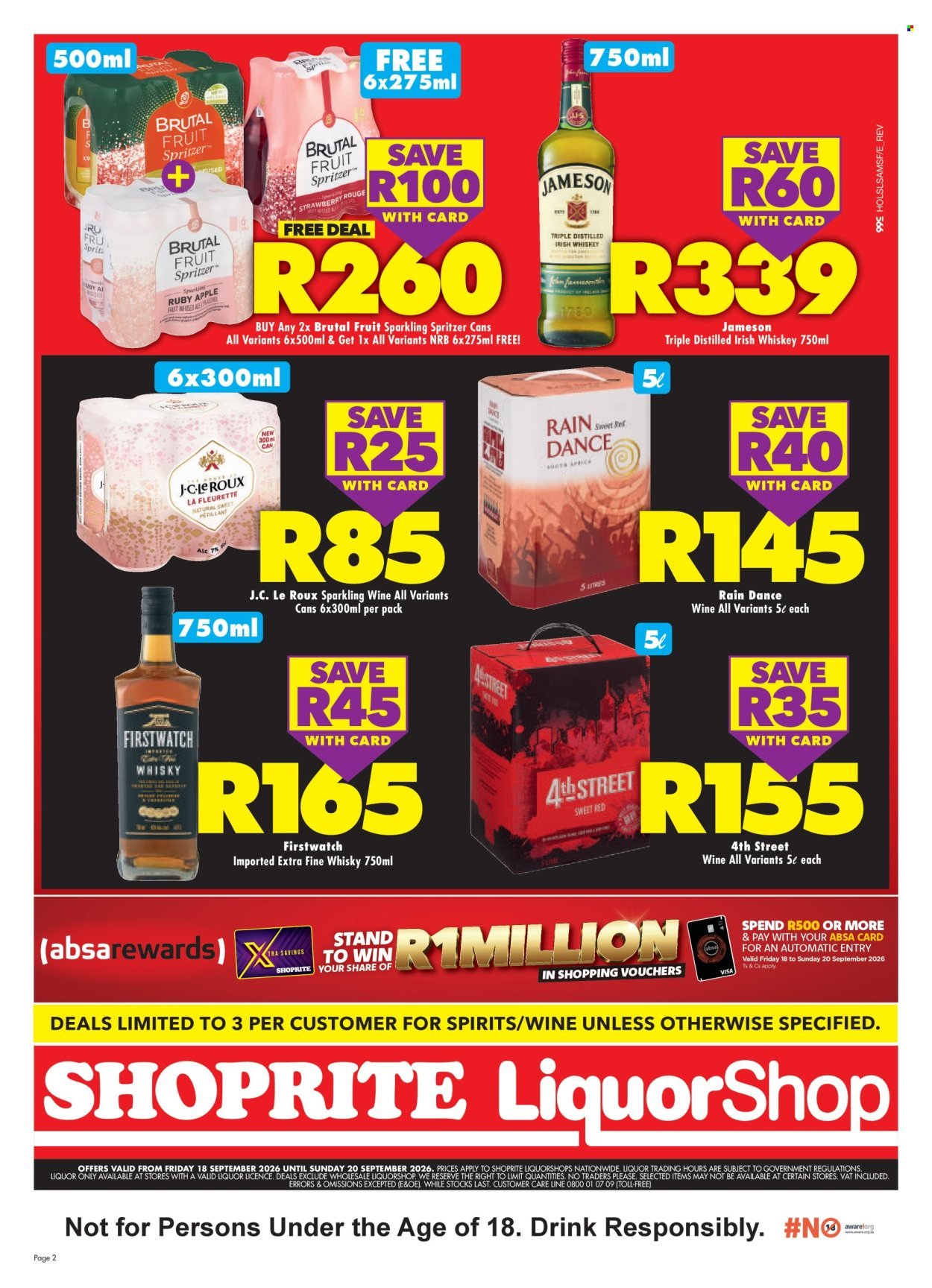 SHOPRITE specials - LiquorShop Big Red Weekend