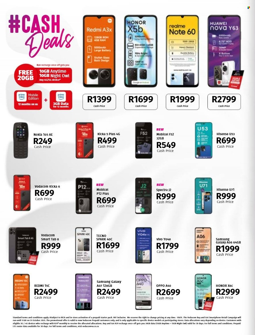 VODACOM specials - From Tuesday 7 Oct 2025 (2025-10-07 - 2025-11-06) | 26