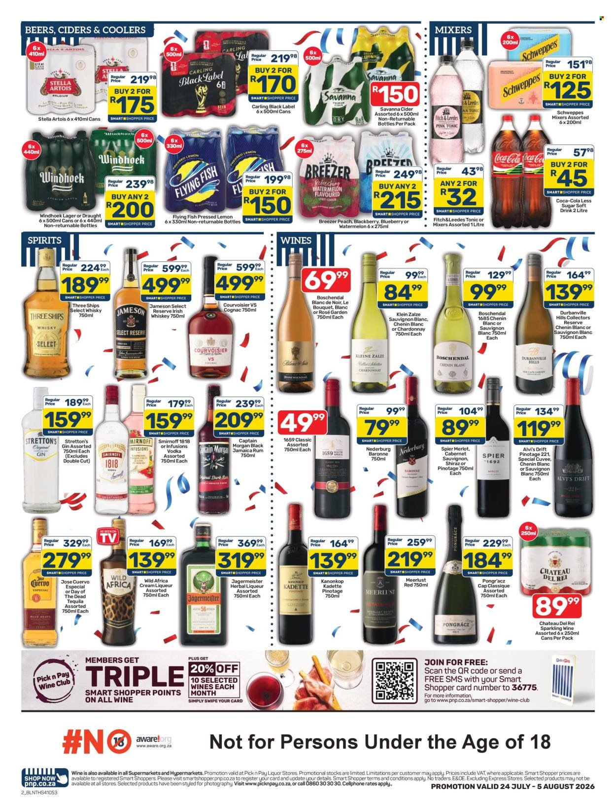 PICK N PAY specials - Liquor Specials