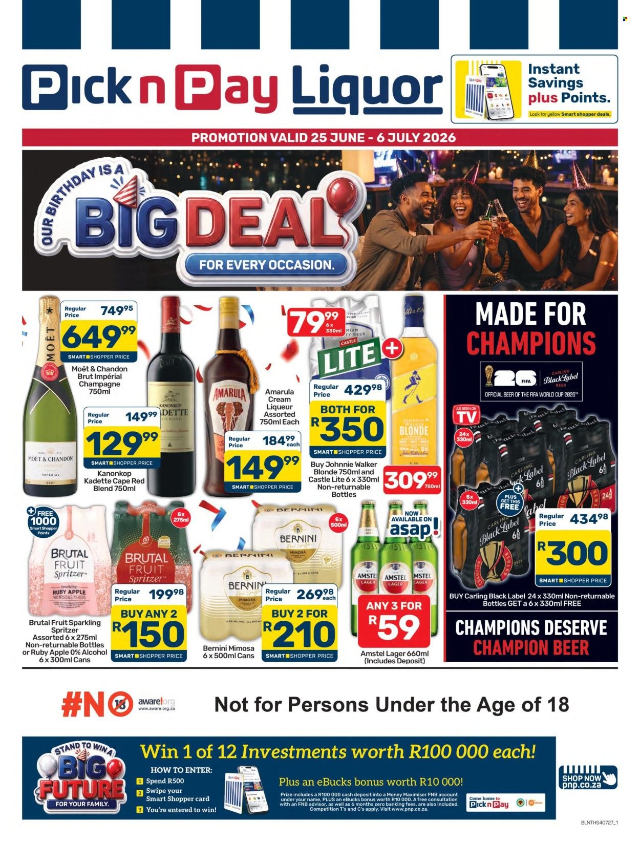PICK N PAY specials - Liquor Specials