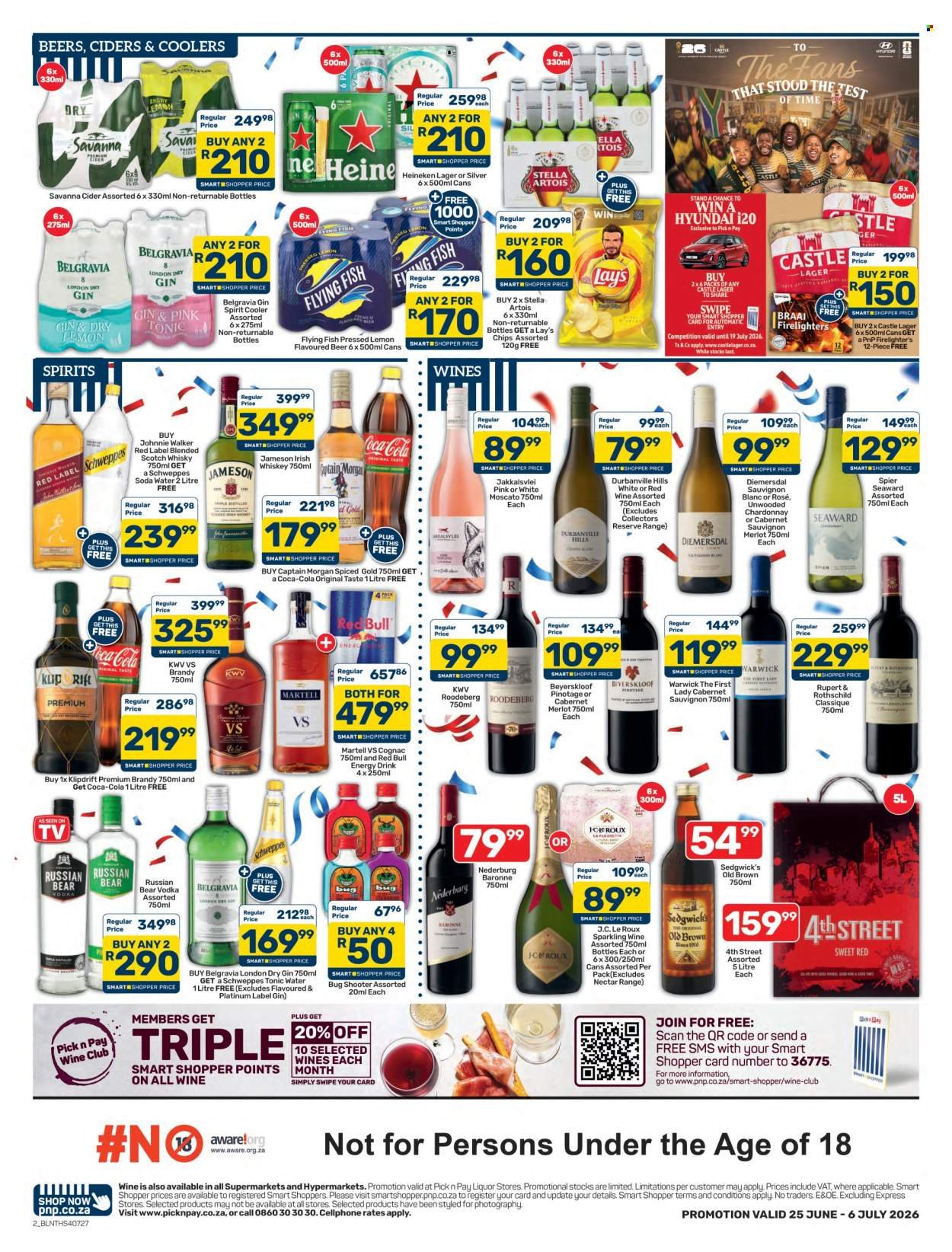 PICK N PAY specials - Liquor Specials