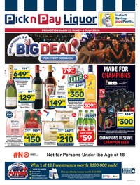 PICK N PAY specials - Liquor Specials