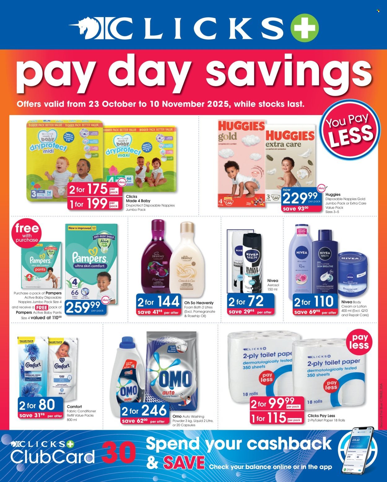 CLICKS specials - From Thursday 23 Oct 2025 (2025-10-23 - 2025-11-10) | 1