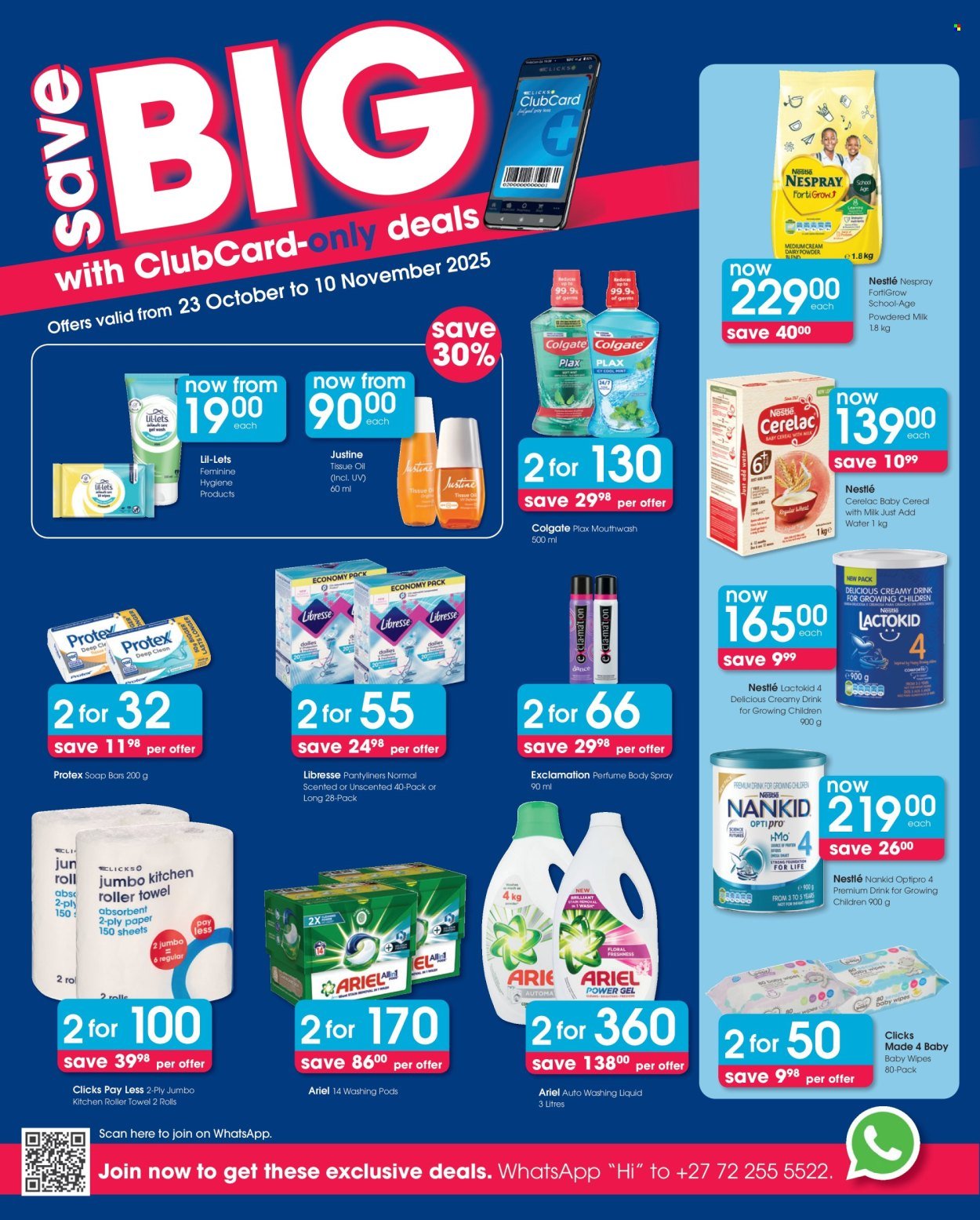 CLICKS specials - From Thursday 23 Oct 2025 (2025-10-23 - 2025-11-10) | 8