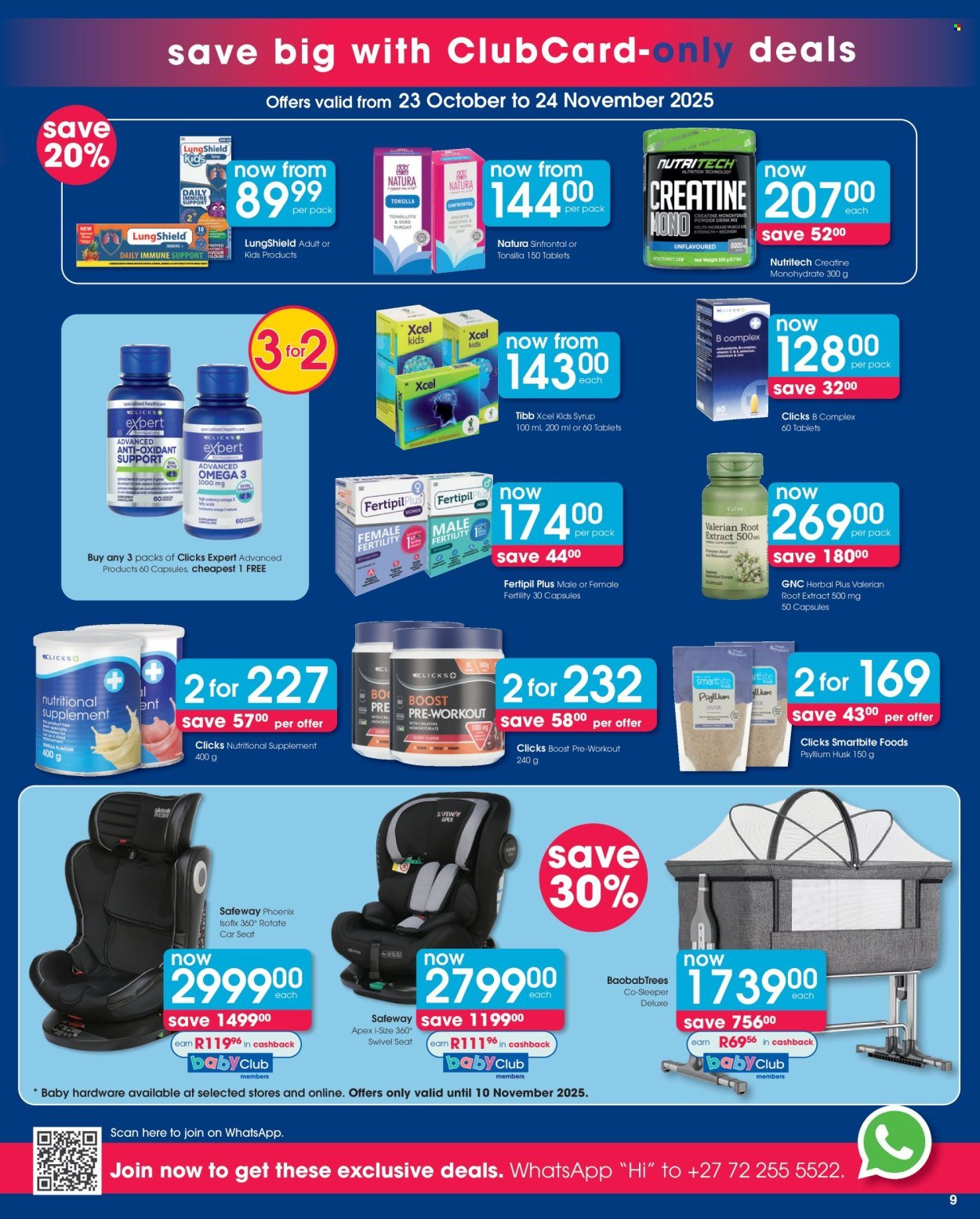 CLICKS specials - From Thursday 23 Oct 2025 (2025-10-23 - 2025-11-10) | 9