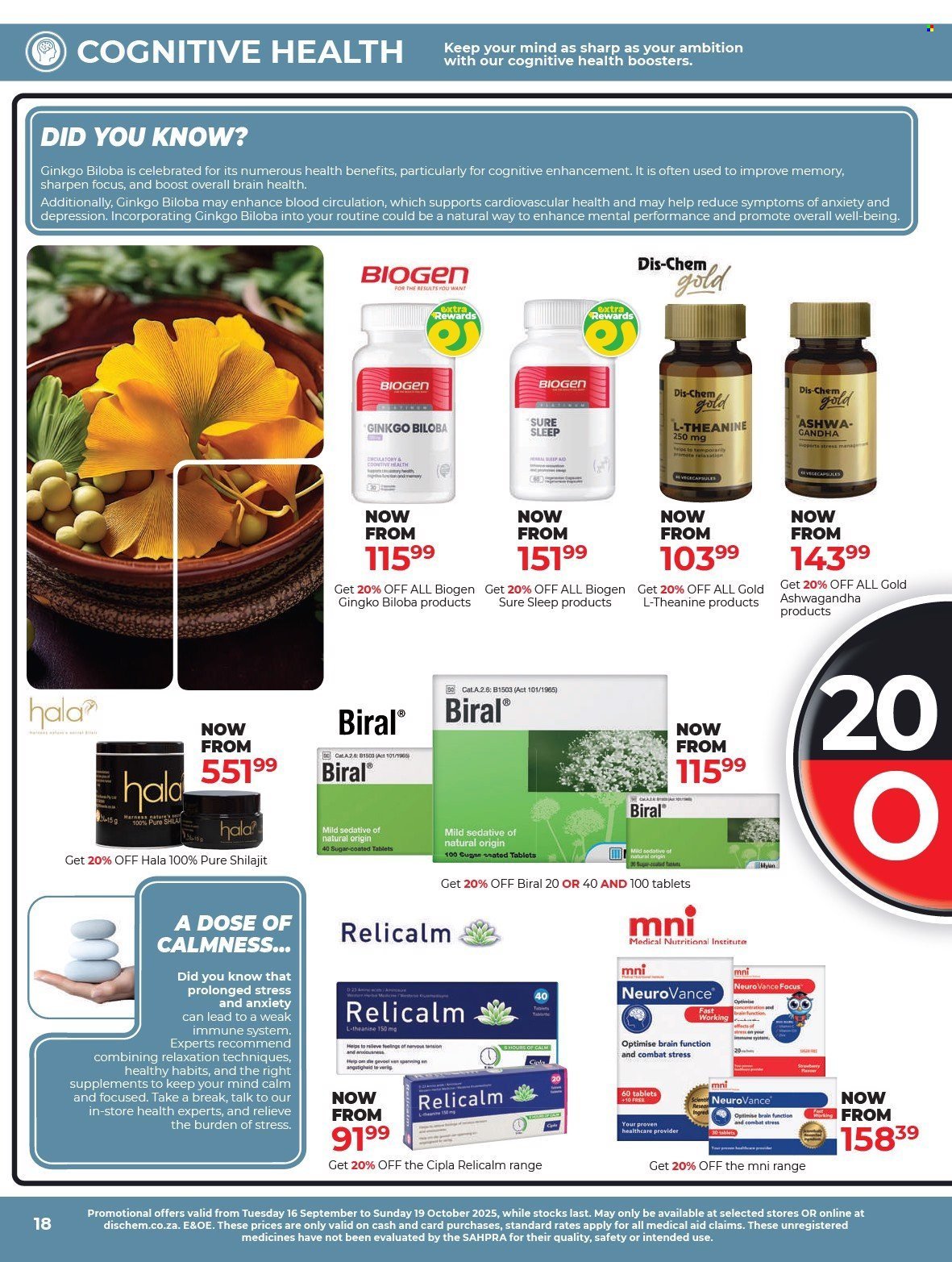 DIS-CHEM specials - Healthy Living (2025-09-16 - 2025-10-19) | 18
