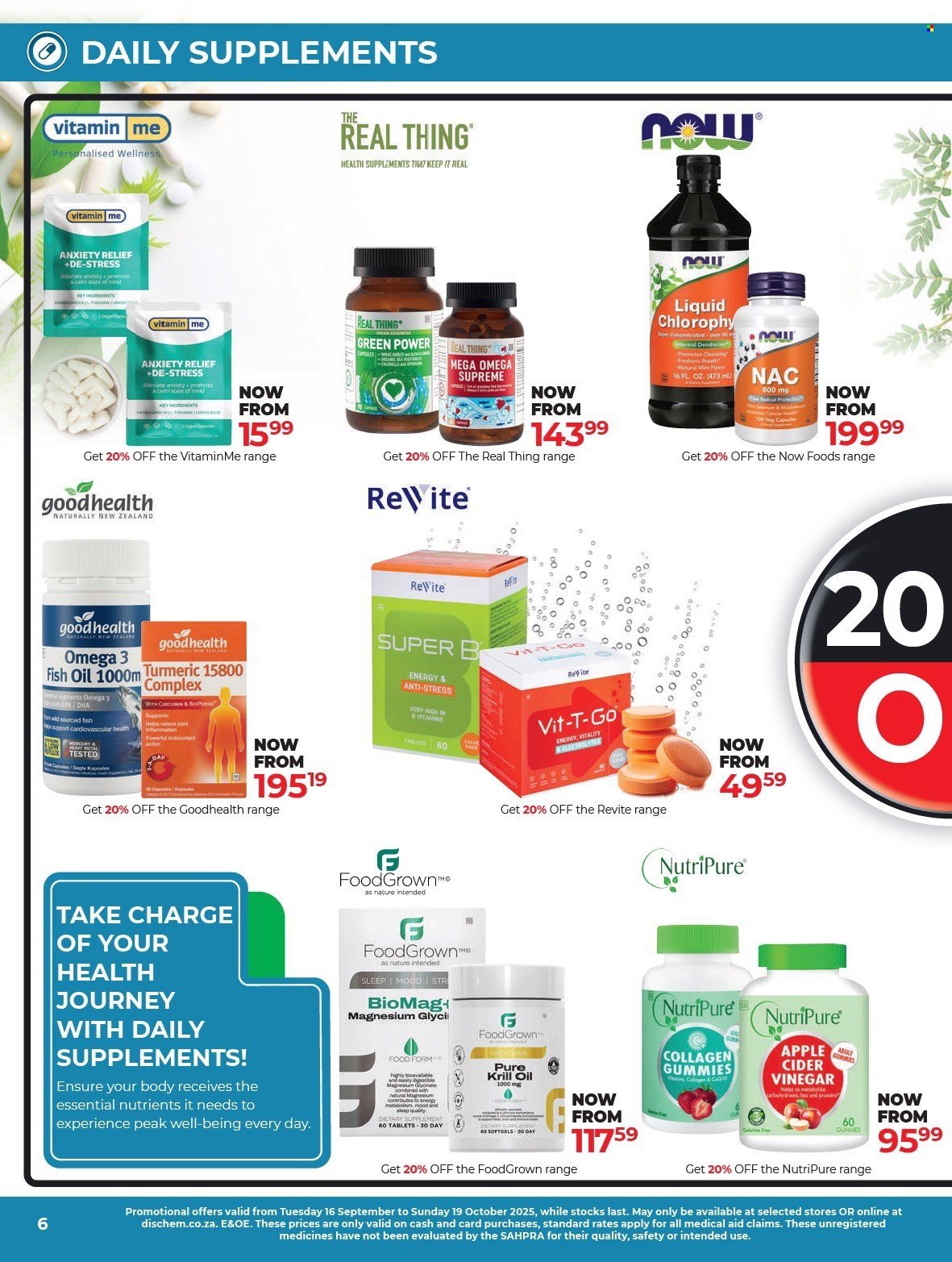 DIS-CHEM specials - Healthy Living (2025-09-16 - 2025-10-19) | 6