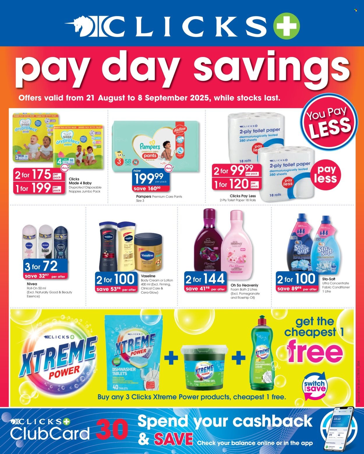 CLICKS specials - From Thursday 21 Aug 2025 (2025-08-21 - 2025-09-08) | 1