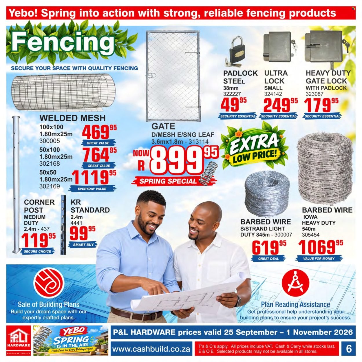 CASHBUILD specials - From Friday 25 Sept 2026