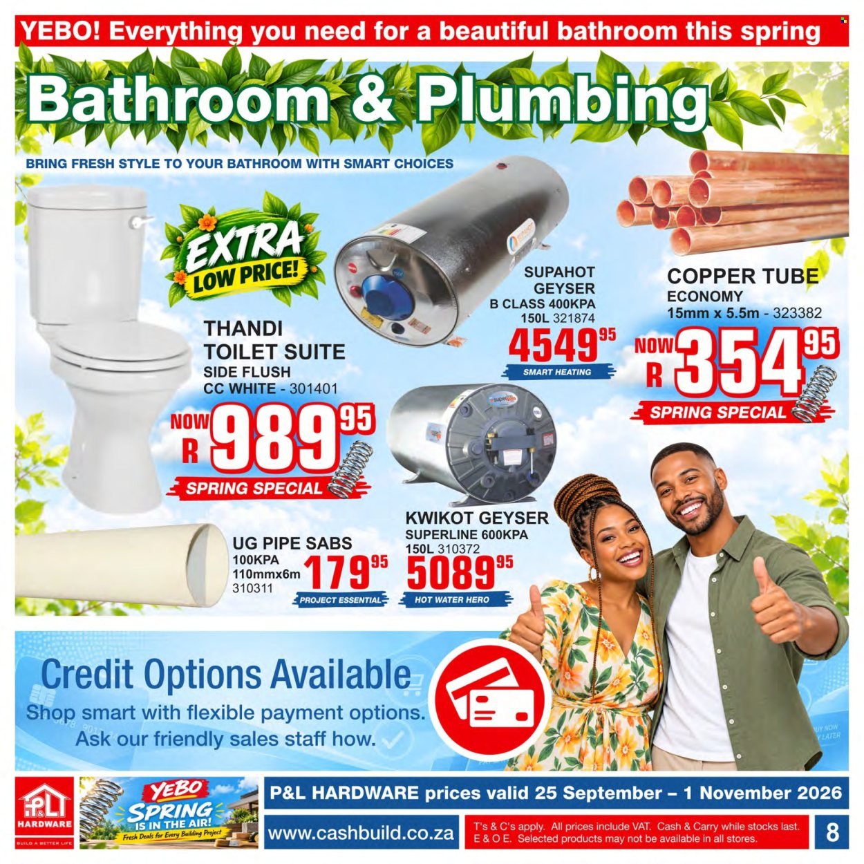 CASHBUILD specials - From Friday 25 Sept 2026