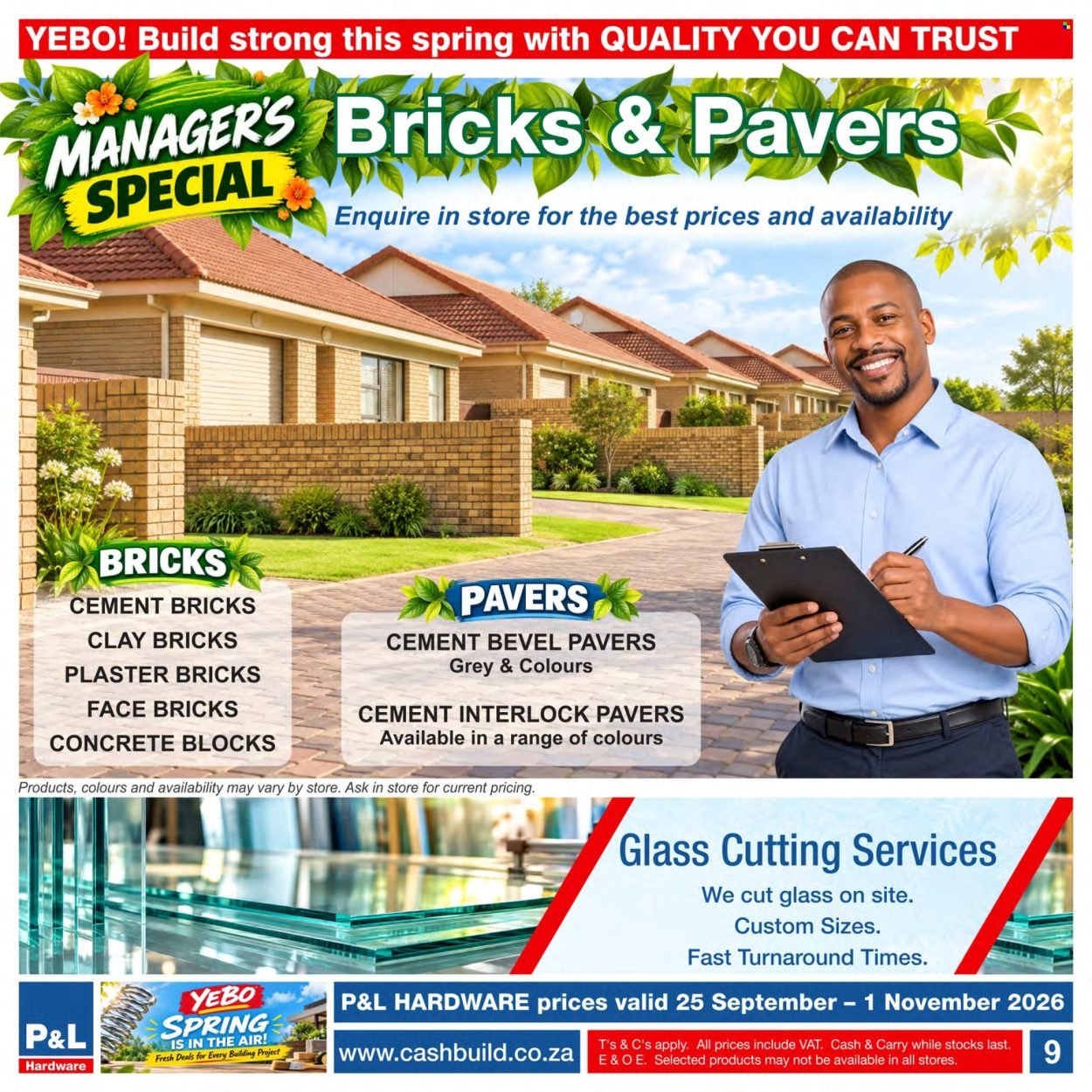 CASHBUILD specials - From Friday 25 Sept 2026