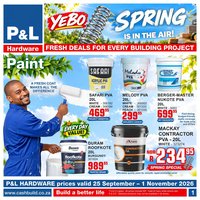 CASHBUILD specials - From Friday 25 Sept 2026
