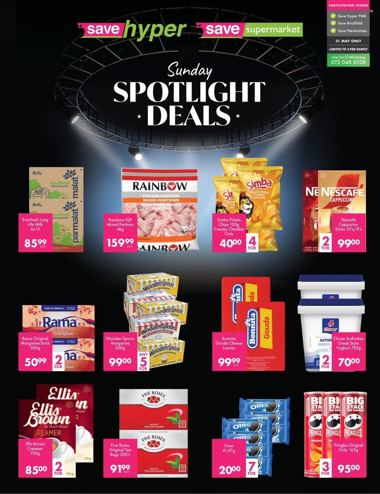 SAVE specials - From Sunday 31 May 2026