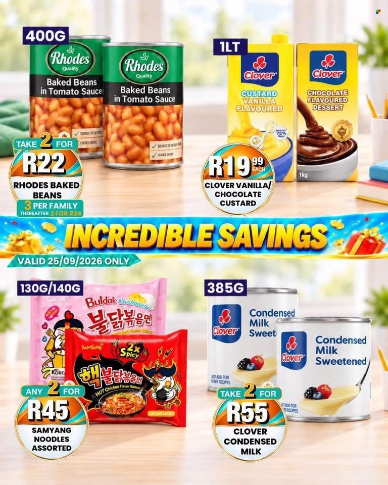 TAKE N PAY specials - From Friday 25 Sept 2026