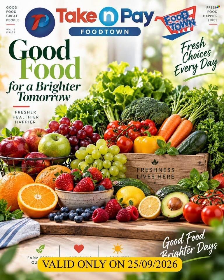 TAKE N PAY specials - From Friday 25 Sept 2026