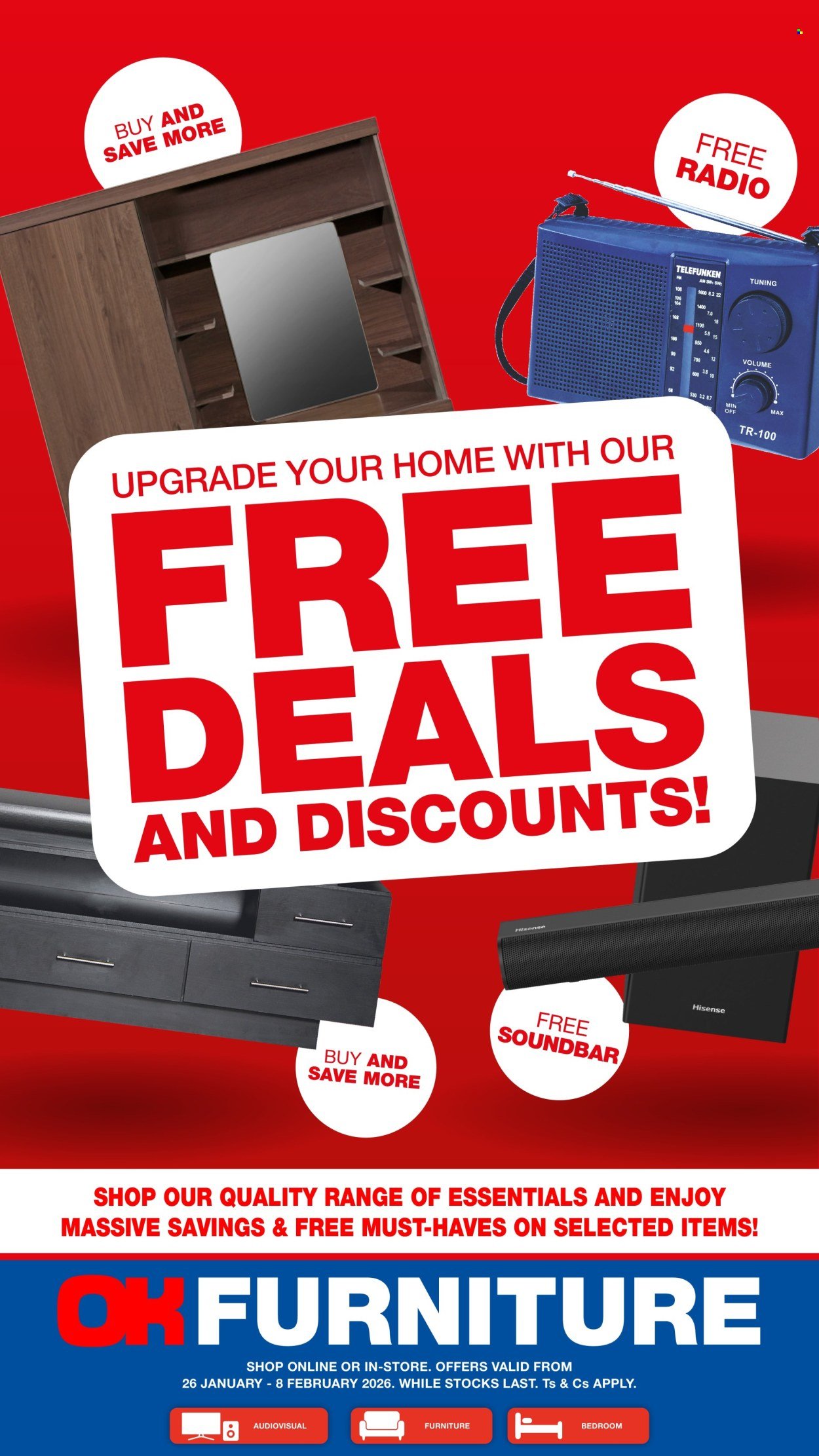 OK FURNITURE specials - From Monday 26 Jan 2026 (2026-01-26 - 2026-02-08) | 1